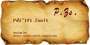 Pálfi Zsolt névjegykártya